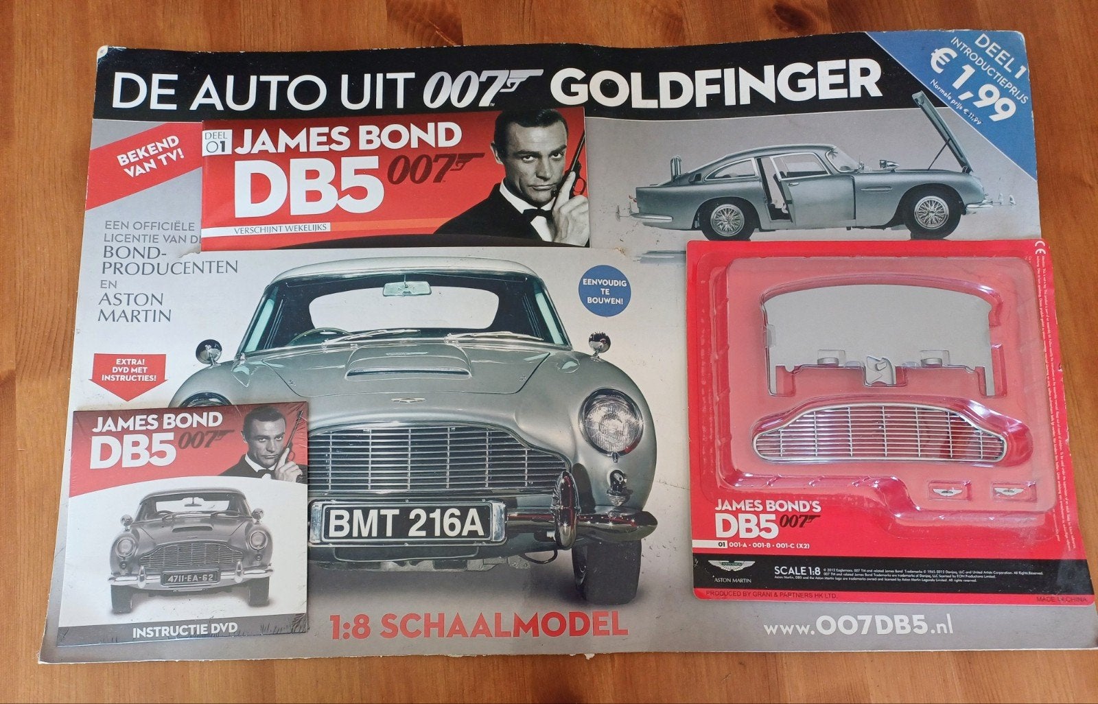 Eaglemoss James Bond Aston Martin DB5 (1:8) – Starterspakket, Ophalen, Groter dan 1:32, Auto, Overige merken
