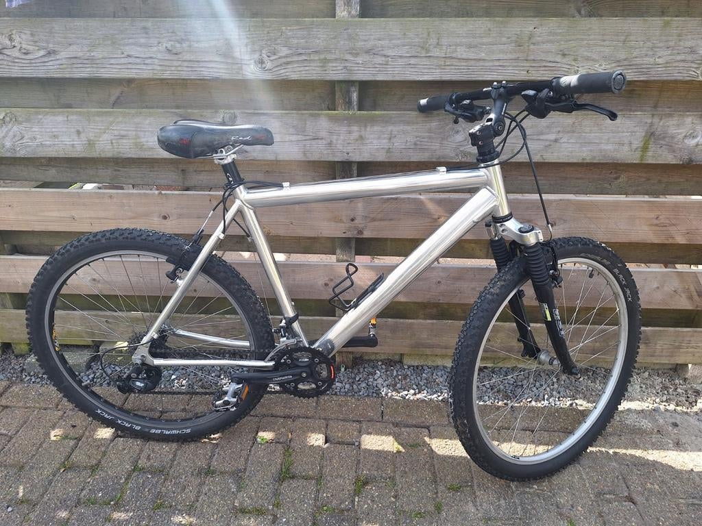 Mountainbike met aluminium frame, shimano afgemonteerd, Fietsen en Brommers, Gebruikt, Dames, Trommelrem, Ophalen