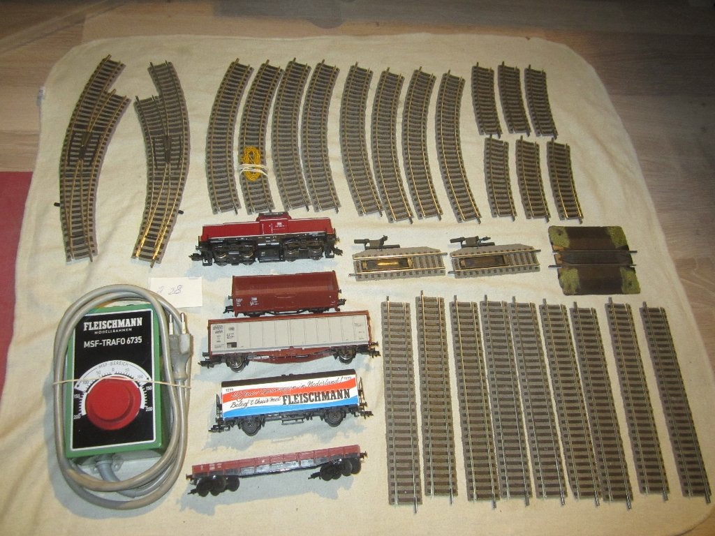 fleischmann Ho treinset profi rails compleet, Gelijkstroom, Fleischmann, Ophalen of Verzenden, Gebruikt