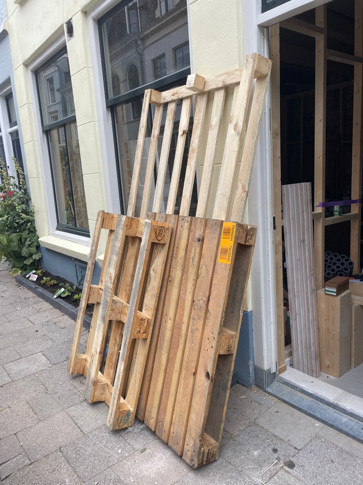 3 gratis pallets op te halen in Utrecht, Ophalen, Zo goed als nieuw, Pallet, Minder dan 200 cm