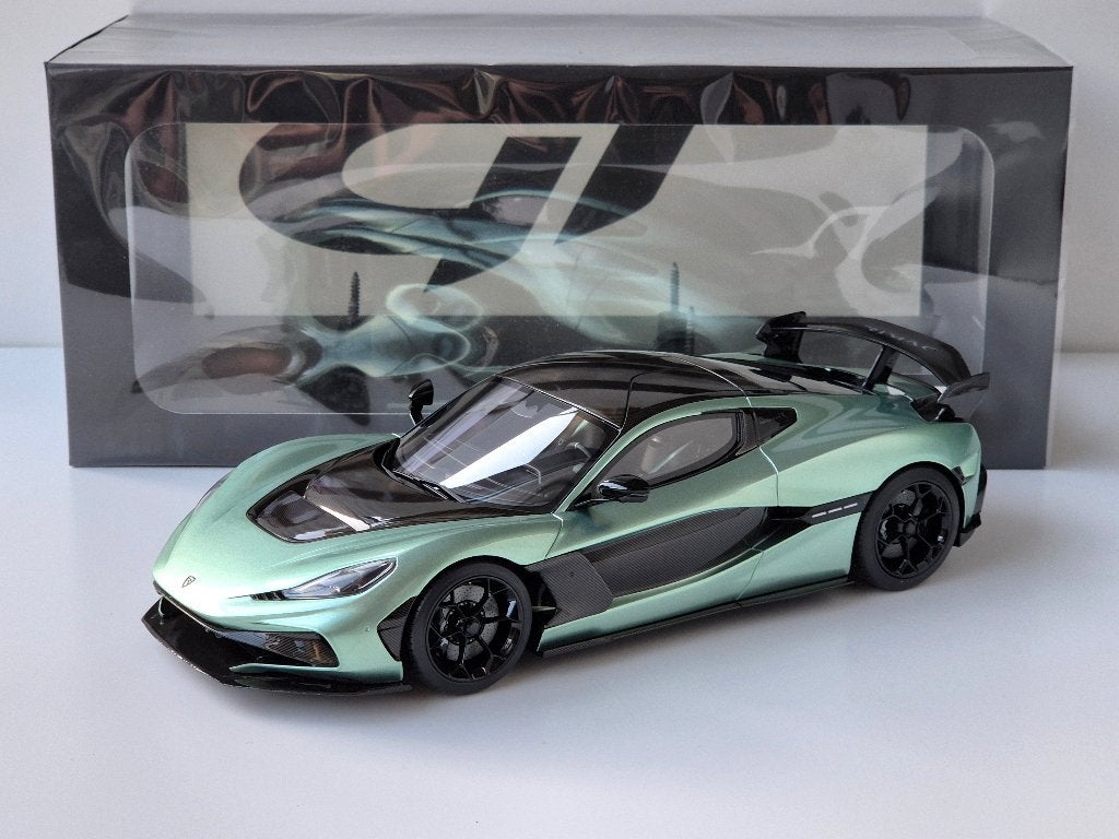 1:18 GT-spirit Rimac Nevera R Nebula Green 2024, Ophalen of Verzenden, Zo goed als nieuw, Auto, Overige merken