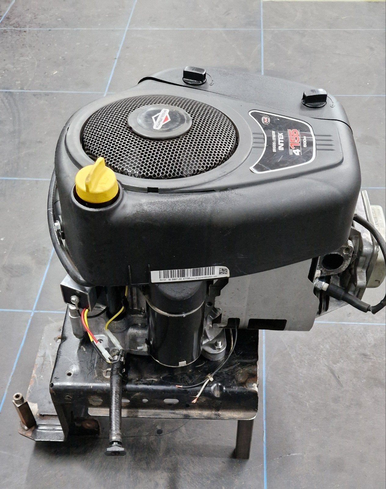B&S motor 1 cilinder, Ophalen