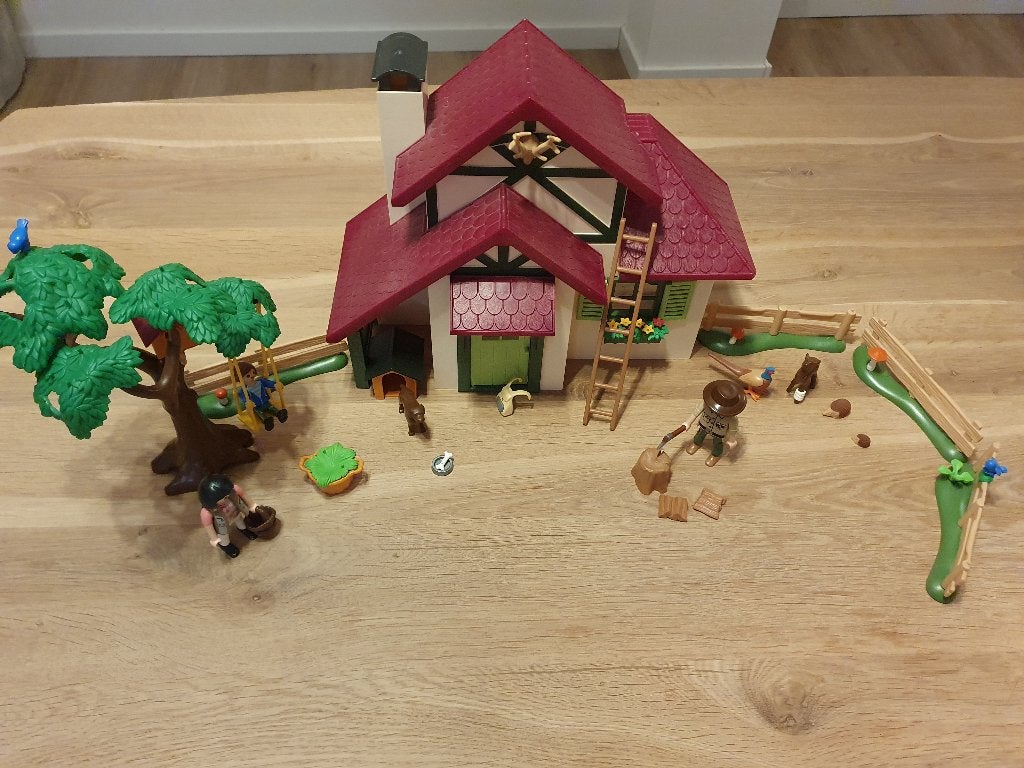 Playmobil 6811 Boswachtershuis met accessoires, Gebruikt, Gebouw, Complete set, Ophalen of Verzenden