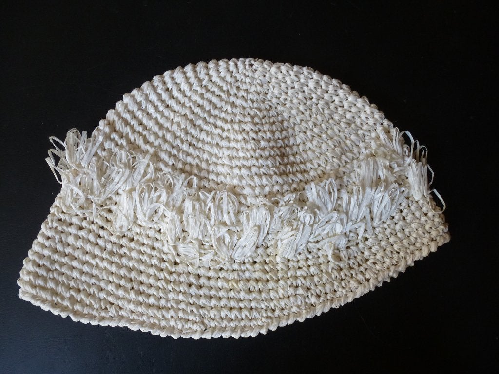 vintage zomerhoedje, Kleding | Dames, Hoeden en Petten, Ophalen of Verzenden, Zo goed als nieuw, One size fits all, Hoed