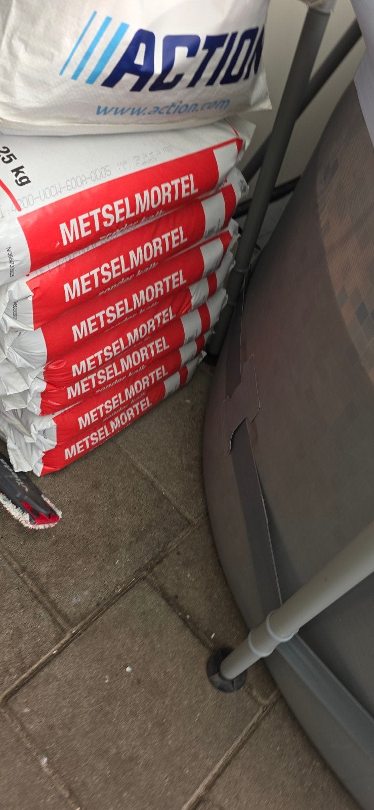 7 zakken metselmortel 25 kg - Nieuw  20€, Ophalen, Nieuw, Overige typen