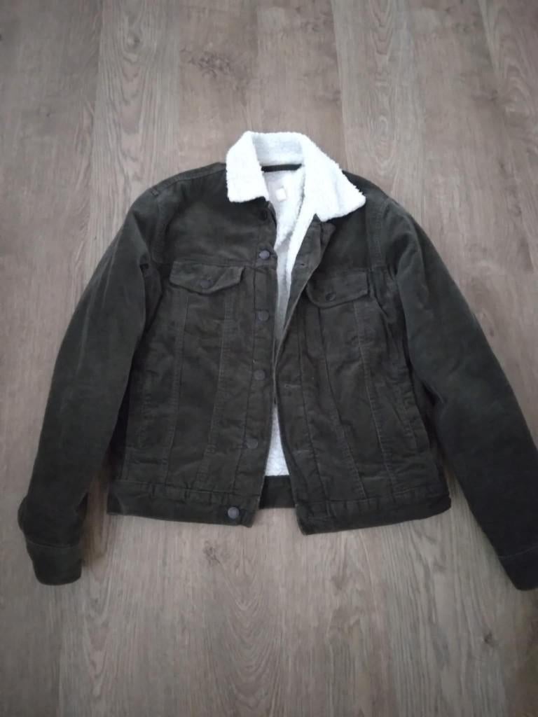 groene vest, H&M, Gedragen, Groen, Ophalen