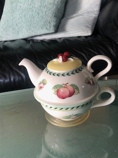 Villeroy & Boch French Garden Charm Tea for One set NIEUW, Keramiek, Nieuw, Ophalen of Verzenden, Theepot