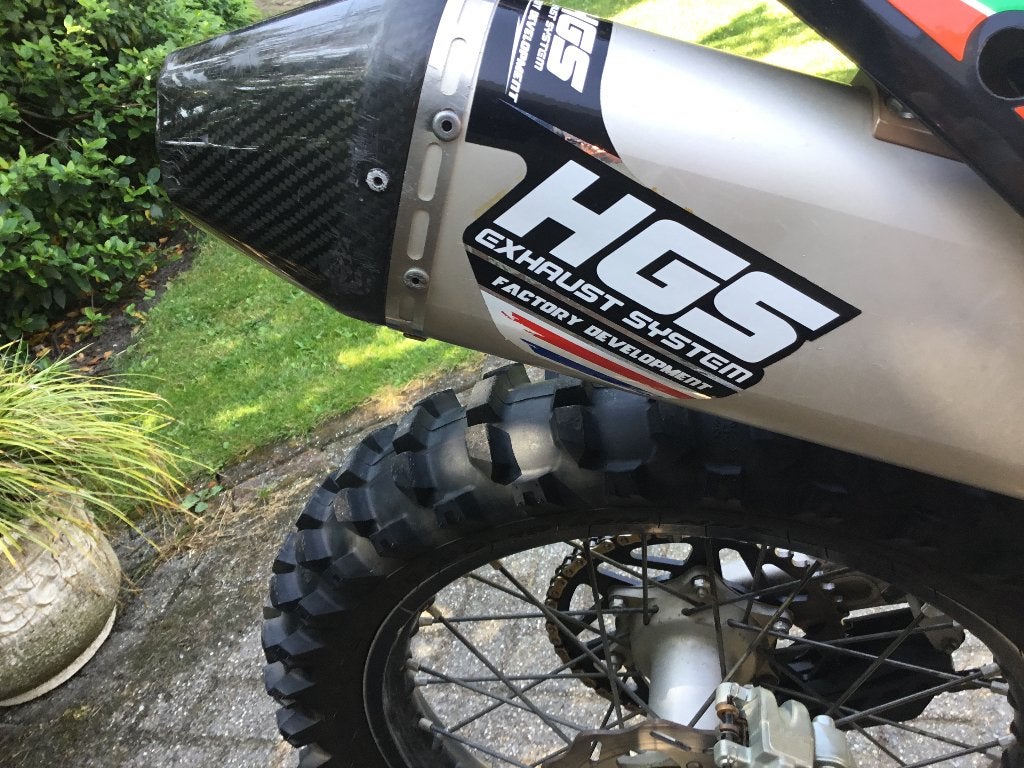 Voor ktm hgs uitlaat iedeaal voor ktm excf 350, Motoren, Ophalen of Verzenden