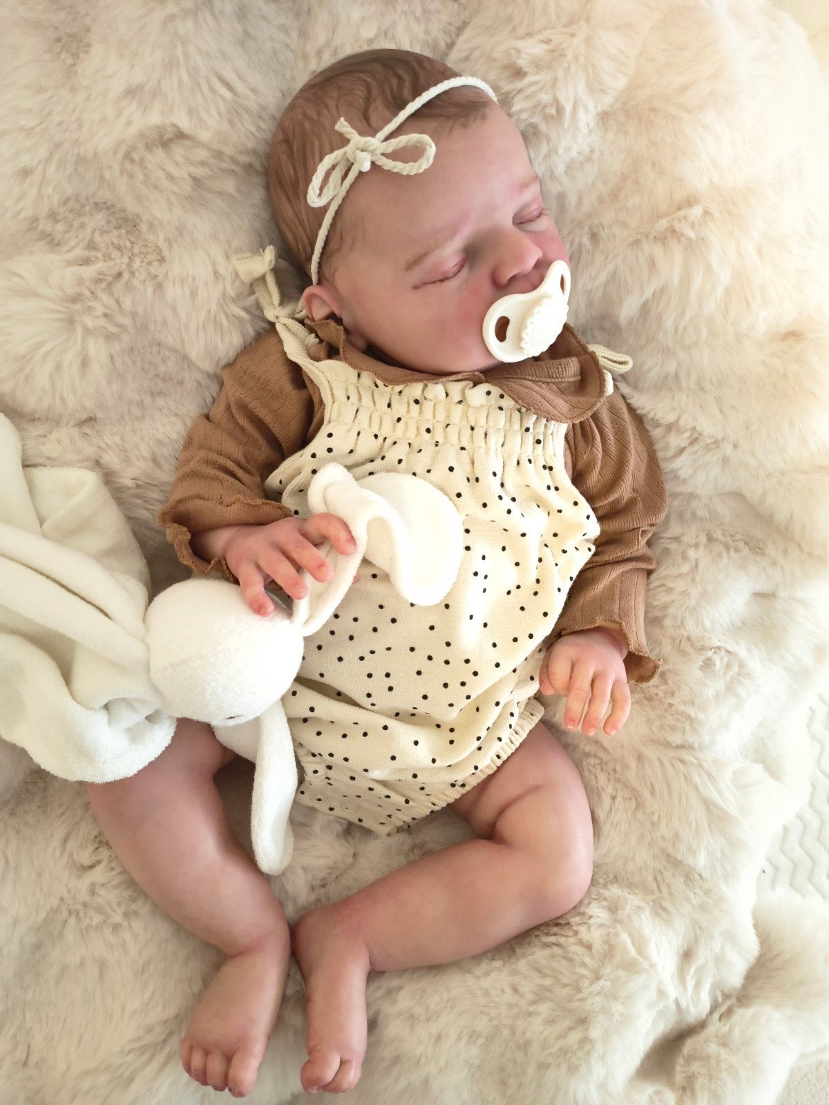 Reborn baby rebecca nieuw, Ophalen of Verzenden, Nieuw, Babypop, Levensecht of Reborn