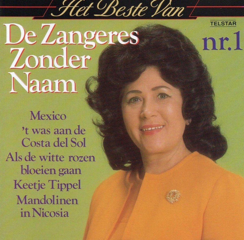 Zangeres Zonder Naam ‎–Het Beste Van De Zangeres  Nr.1, Ophalen of Verzenden, Zo goed als nieuw, Levenslied of Smartlap