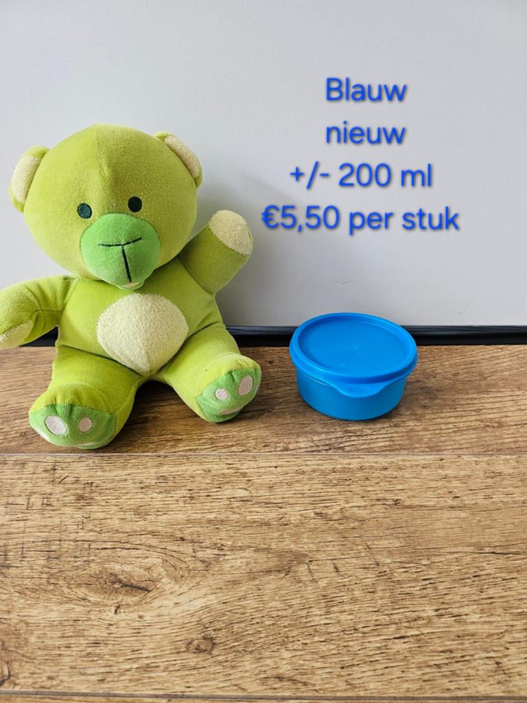 Tupperware nieuwe blauwe ruimtekommen- 200 ml, Huis en Inrichting, Keuken | Tupperware, Nieuw, Bak of Kom, Blauw, Ophalen of Verzenden