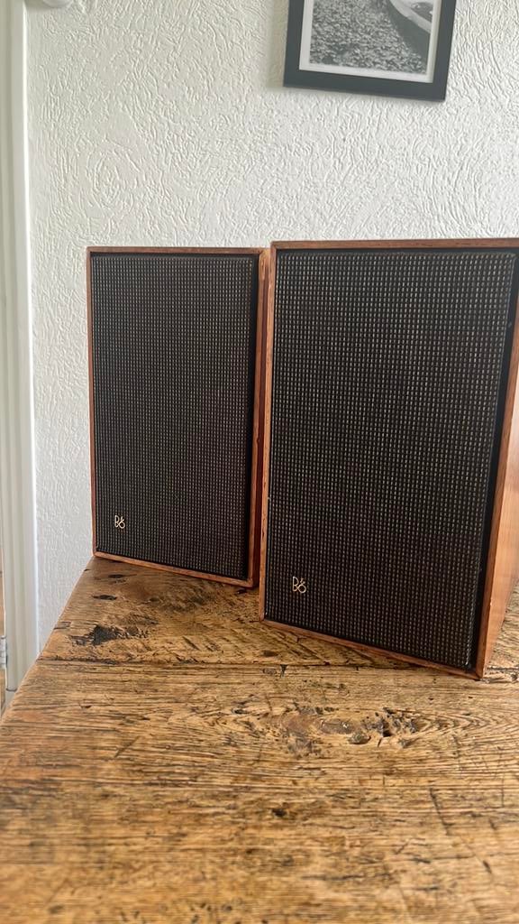 Bang&Olufsen boekenplank boxen, Gebruikt, Minder dan 60 watt, Front, Rear of Stereo speakers, Ophalen