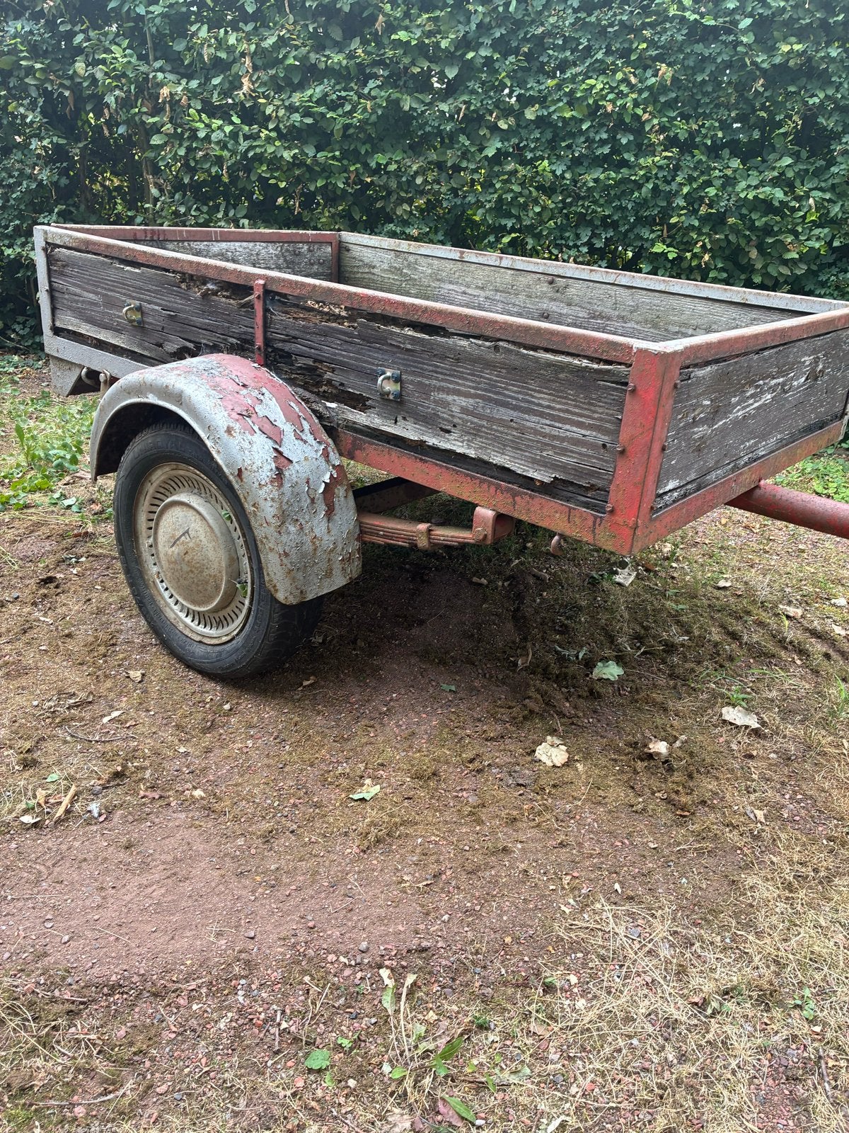 Oude aanhangwagen - opknapper, Auto diversen, Aanhangers en Bagagewagens, Ophalen, Gebruikt