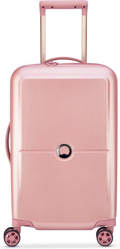 Delsey Turenne 4 Handbagage koffer 55 cm - Roze, Wieltjes, 50 tot 60 cm, Nieuw, Ophalen of Verzenden