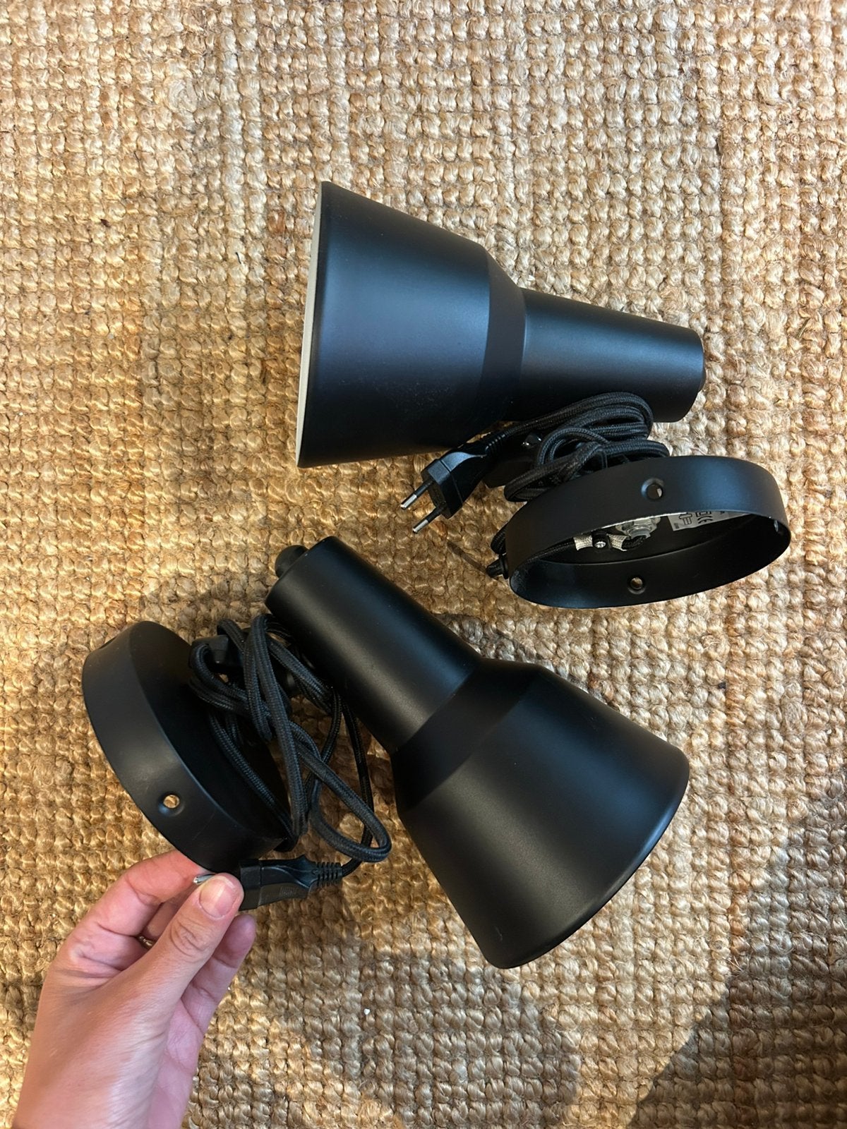 2x It's about RoMi Valencia wandlamp - zwart, Zwart, E14 (klein), Ophalen of Verzenden, Zo goed als nieuw