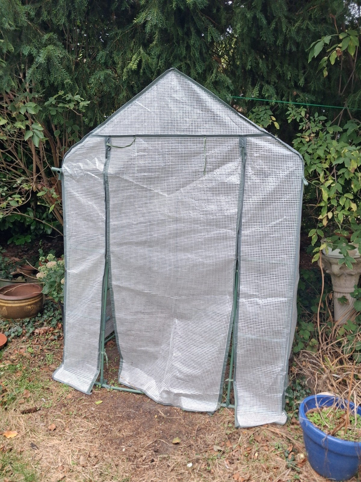 Compacte kweekkas voor tuin of balkon, Staal, Gebruikt, Folie, Kweekkas