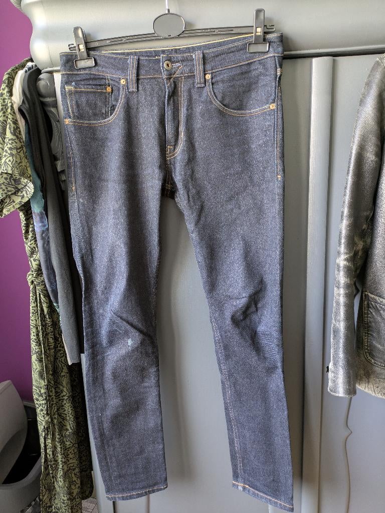 Kuyichi donkere spijkerbroek maat 33-32, Ophalen of Verzenden, Gedragen, Blauw, W33 - W34 (confectie 48/50)