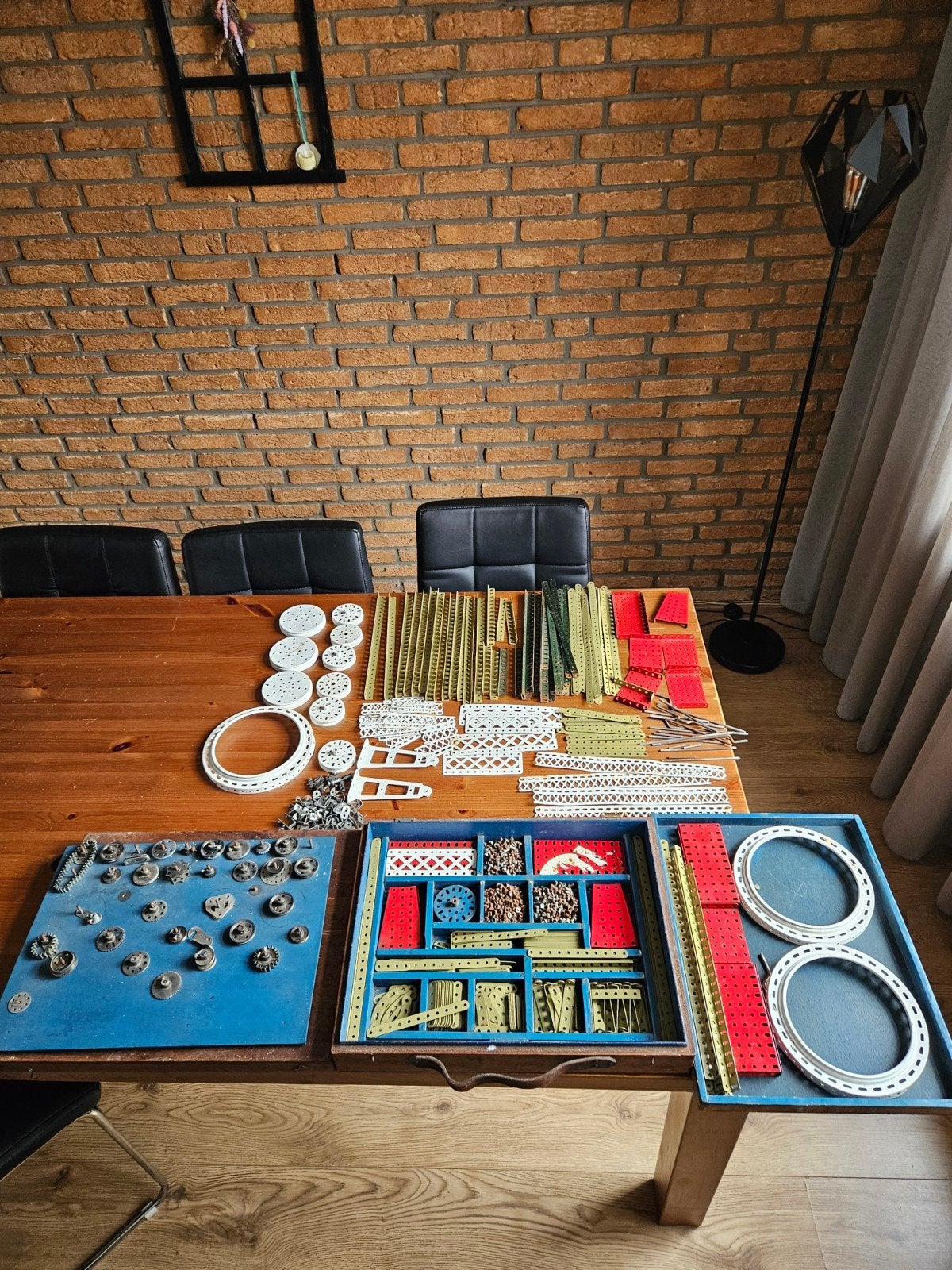 Partij oude meccano, Ophalen, Gebruikt