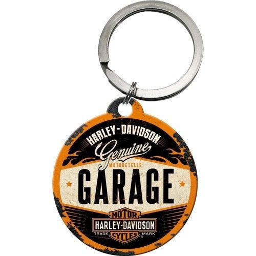 Harley Davidson Garage sleutelhanger van metaal keychain