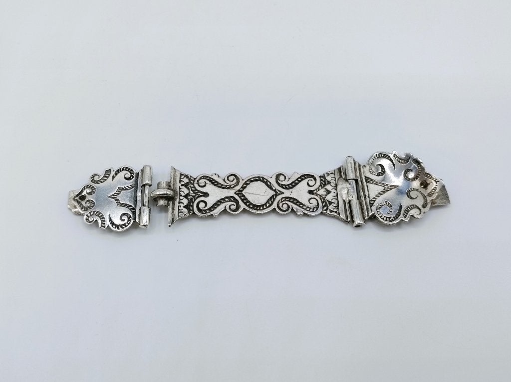 Zilveren bijbelslot, S. Fockenbergh, Utrecht 1740, Antiek en Kunst, Verzenden, Zilver