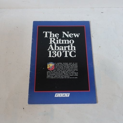 Fiat Ritmo Abarth 130 TC folder brochure origineel, Ophalen of Verzenden, Gelezen, Overige merken