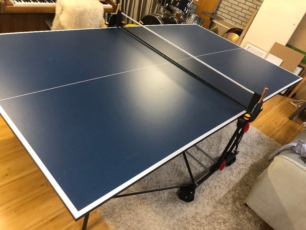 Sponeta tafeltennis tafel, Sport en Fitness, Tafeltennis, Ophalen, Gebruikt, Tafel Indoor, Inklapbaar