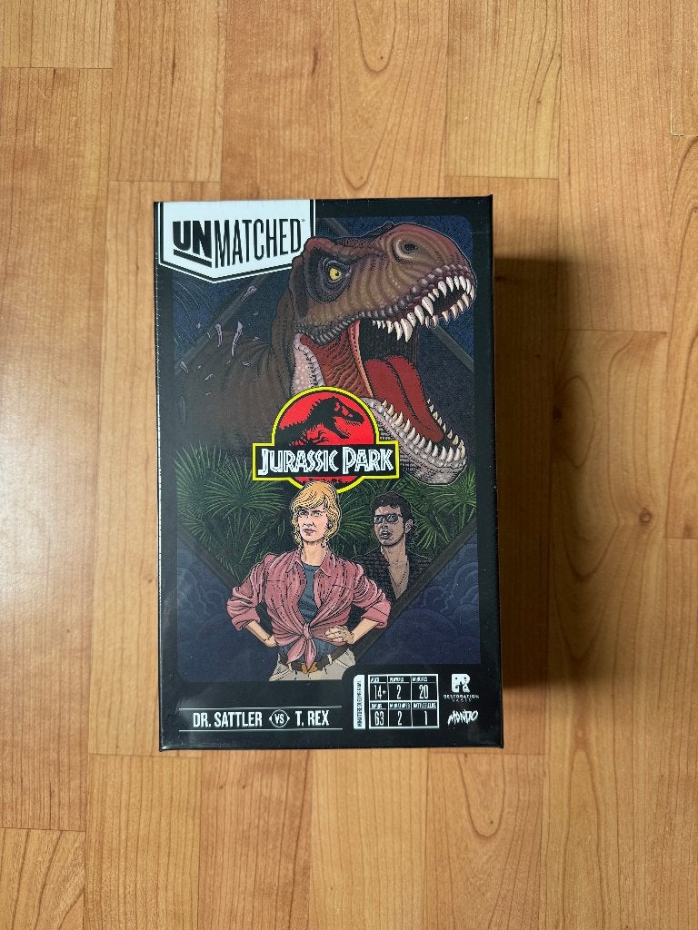 Unmatched: Jurassic Park – Dr. Sattler vs. T. Rex SEALED, Een of twee spelers, Ophalen of Verzenden, Nieuw, Restoration Games