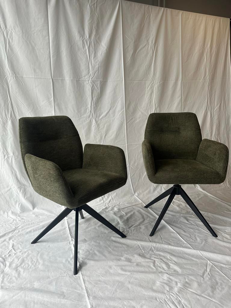 4x Tenzo stoelen Navy Green, Ophalen, Gebruikt, Overige kleuren, Vier