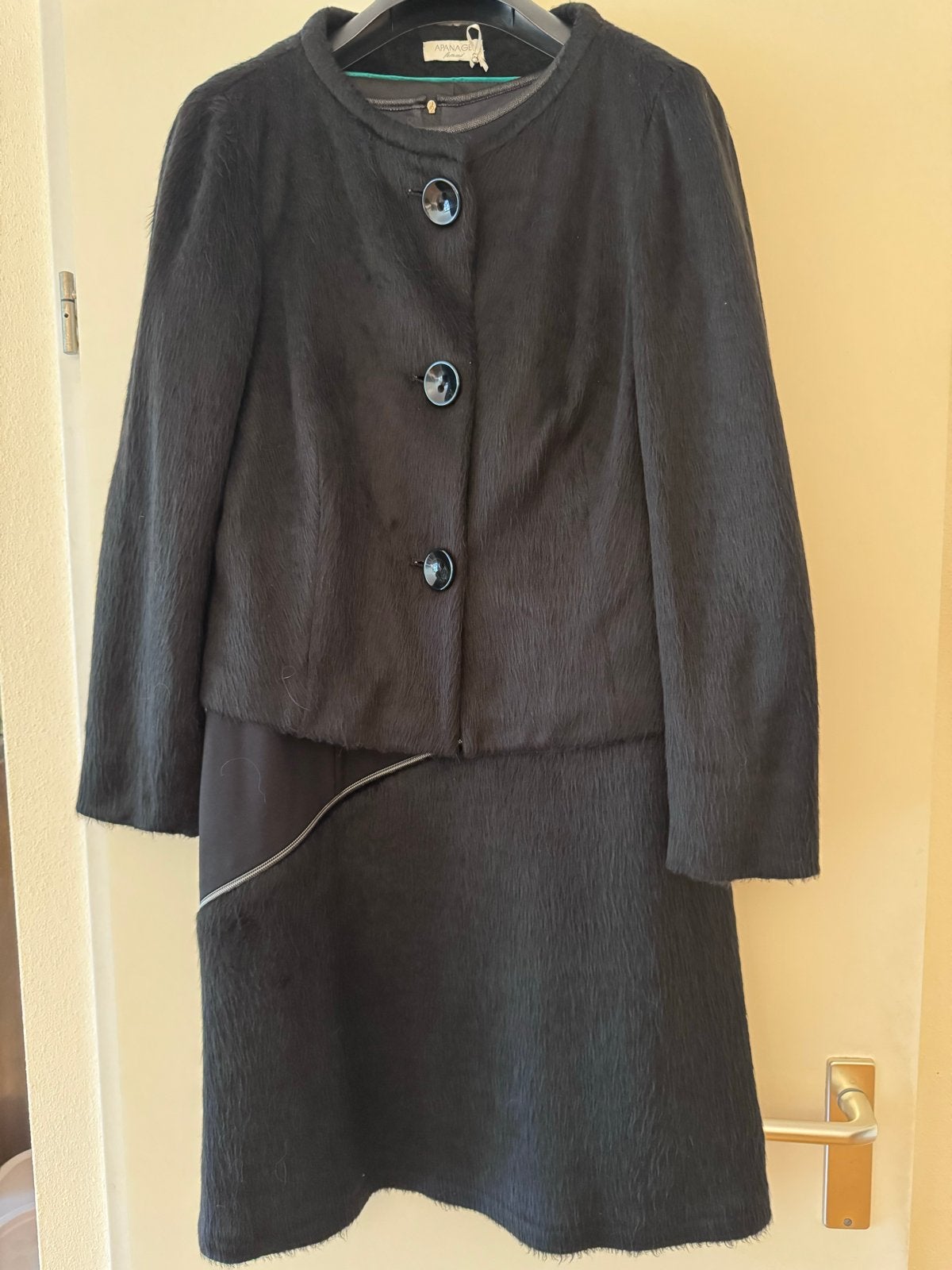 Apanage Zwart Jurk & Blazer Set - Nieuw, Maat 44, Zwart, Maat 42/44 (L), Nieuw, Ophalen of Verzenden