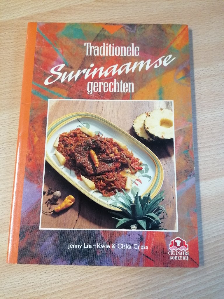 Jenny Lie-Kwie Ciska Cress Traditionele Surinaamse gerechten, Ophalen of Verzenden, Zo goed als nieuw, Jenny Lie-Kwie Ciska Cress Traditionele Surinaamse gerechten '93