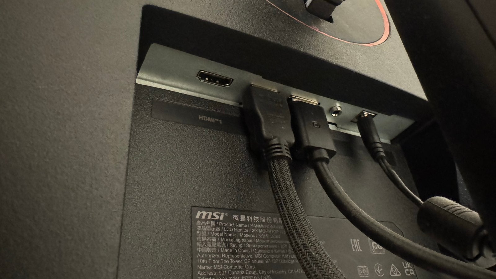 MSI G32CQ5P Monitor - 2x HDMI, DP, Hoofdtelefoon, Adapter, Gaming, Ophalen of Verzenden, Gebruikt, HDMI