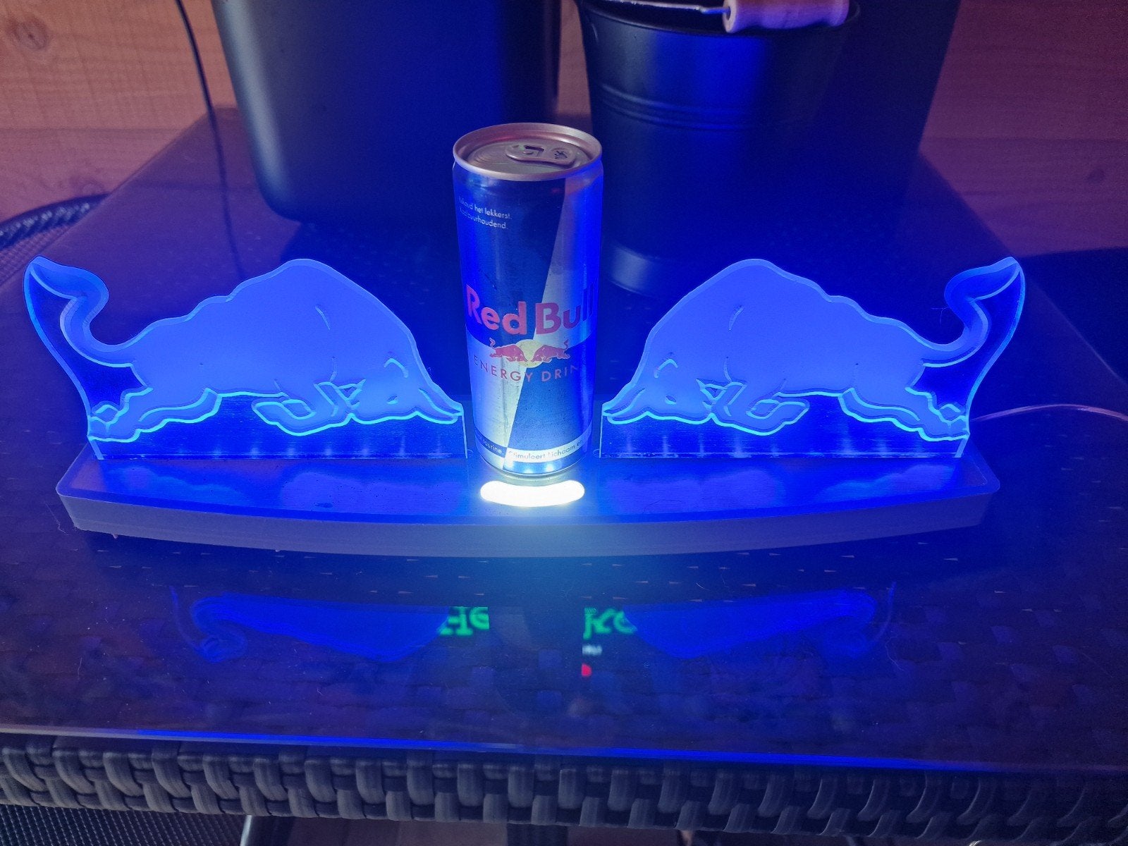 Leuke redbull lamp, Verzamelen, Merken en Reclamevoorwerpen, Ophalen, Zo goed als nieuw, Lichtbak of (neon) lamp