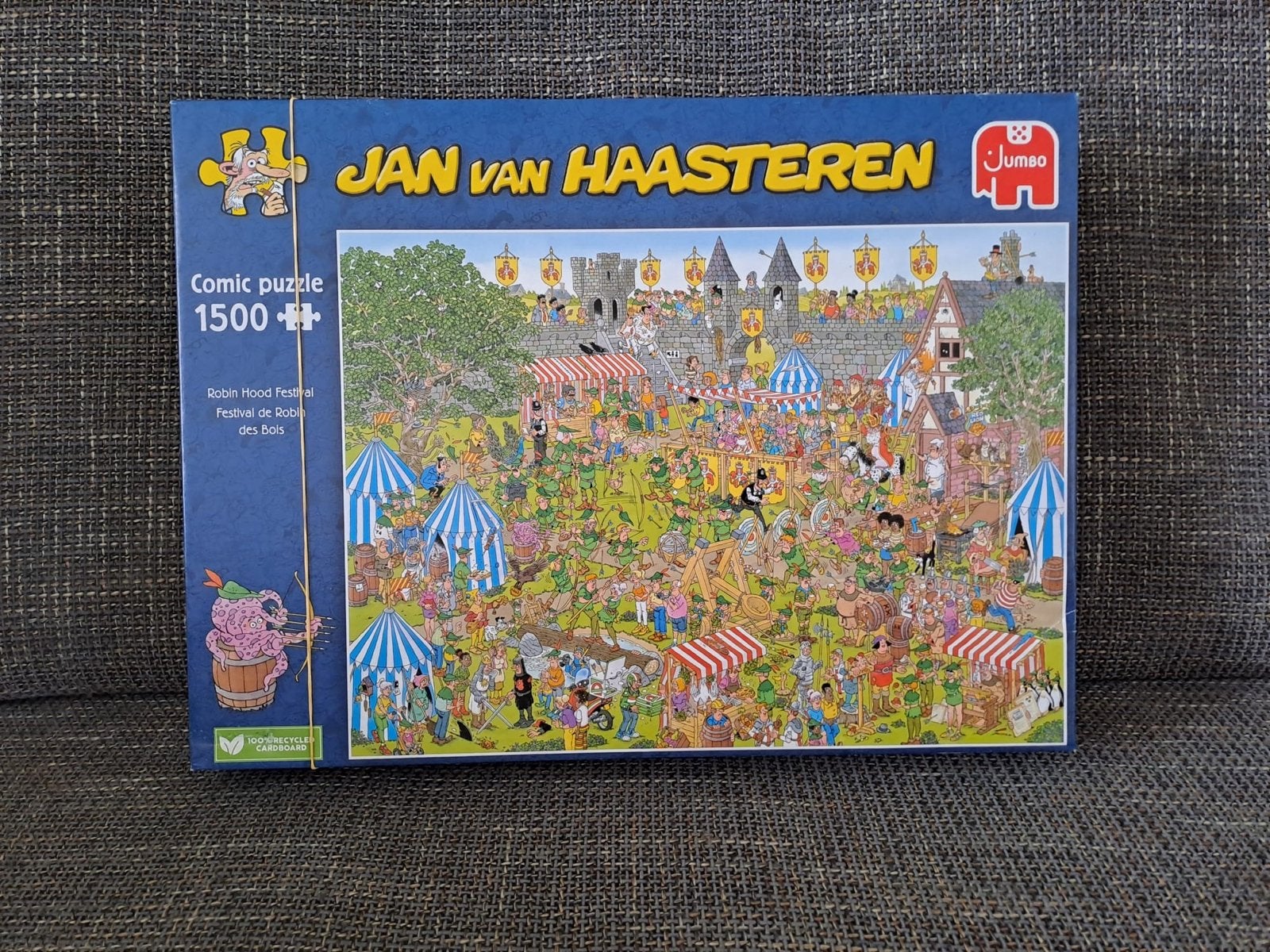 Jan van Haasteren Robin Hood Festival 1500 stukjes, Ophalen, 500 t/m 1500 stukjes, Zo goed als nieuw, Legpuzzel