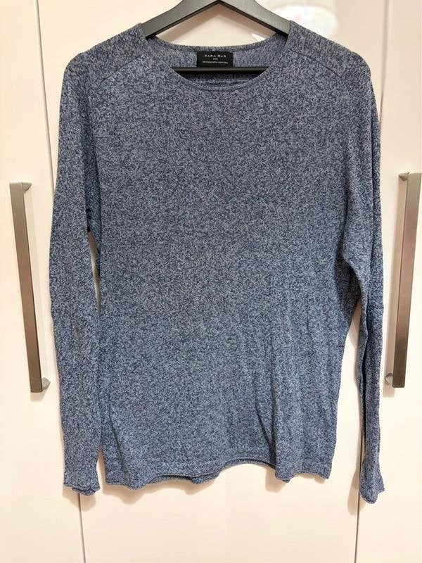 zomer dunne trui Zara Man knit blauw maat M, Ophalen of Verzenden, Zo goed als nieuw, Zara Man, Maat 48/50 (M)