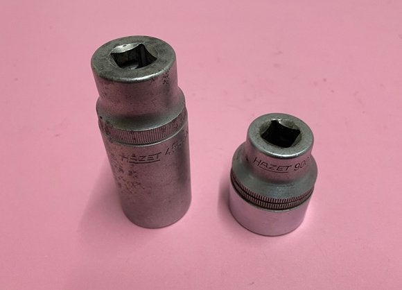 Doppen HAZET 27 + 30, Auto diversen, Autogereedschap, Ophalen of Verzenden, Gebruikt
