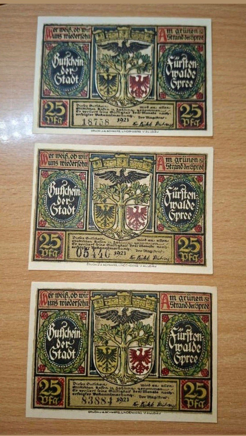 Duits Notgeld Fürstenwalde Noodgeld, Ophalen of Verzenden, Duitsland