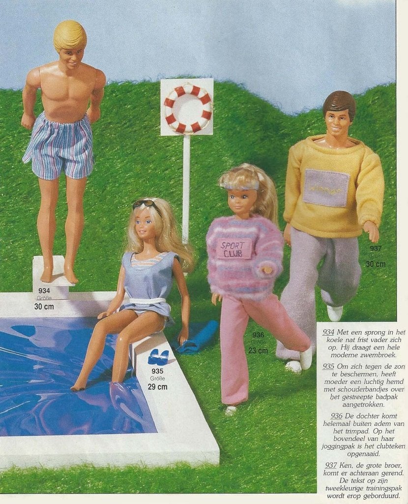 Sportkleding patronen voor Barbie, Skipper en Ken, Ophalen of Verzenden, Zo goed als nieuw, Kind, Overige merken