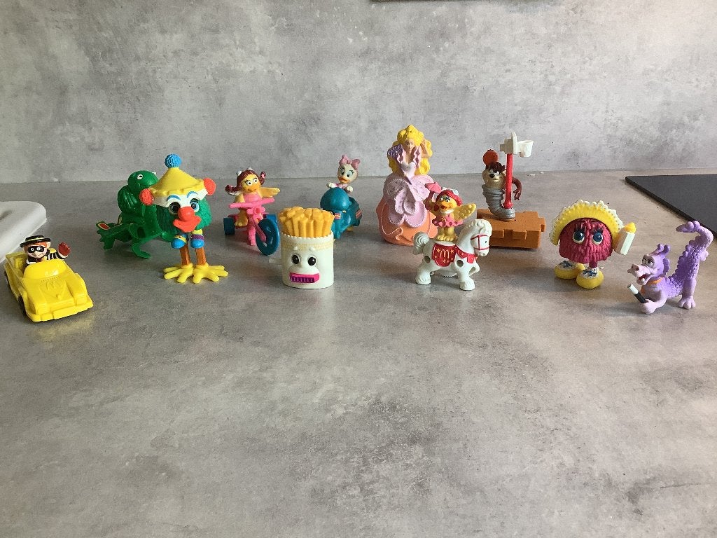 MacDonald happymeal speeltjes jaren ‘80 en ‘90, Verzamelen, Poppetjes en Figuurtjes, Ophalen of Verzenden, Gebruikt