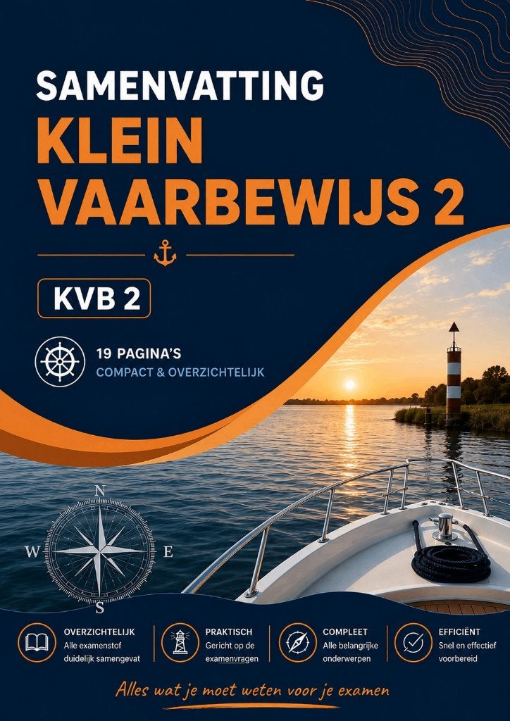 Samenvatting klein vaarbewijs 2 - 2026, Boeken, Ophalen of Verzenden, Alpha, Nieuw