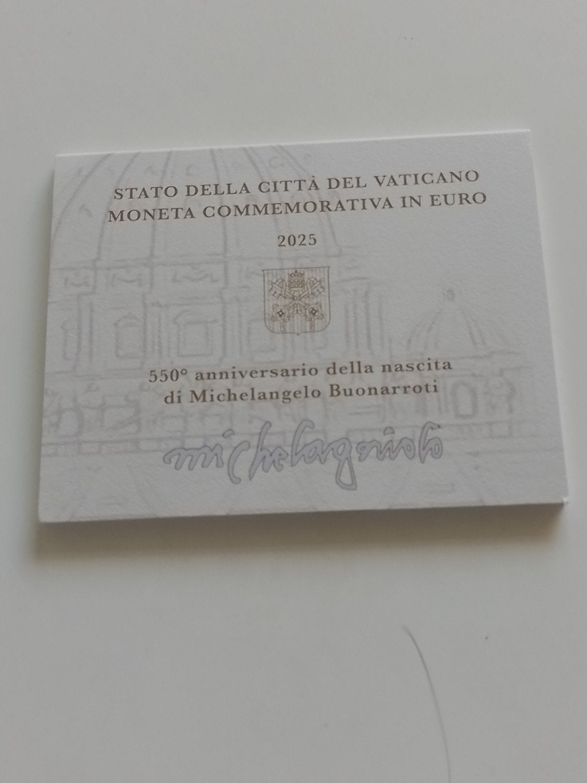 2-Euromunt Vaticaan 2025: Michelangelo, Ophalen of Verzenden, Vaticaanstad, 2 euro