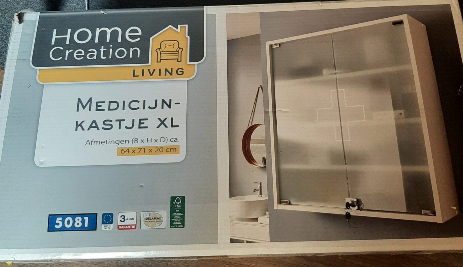 Medicijnkastje, Overige typen, Nieuw, Minder dan 100 cm, 25 tot 50 cm