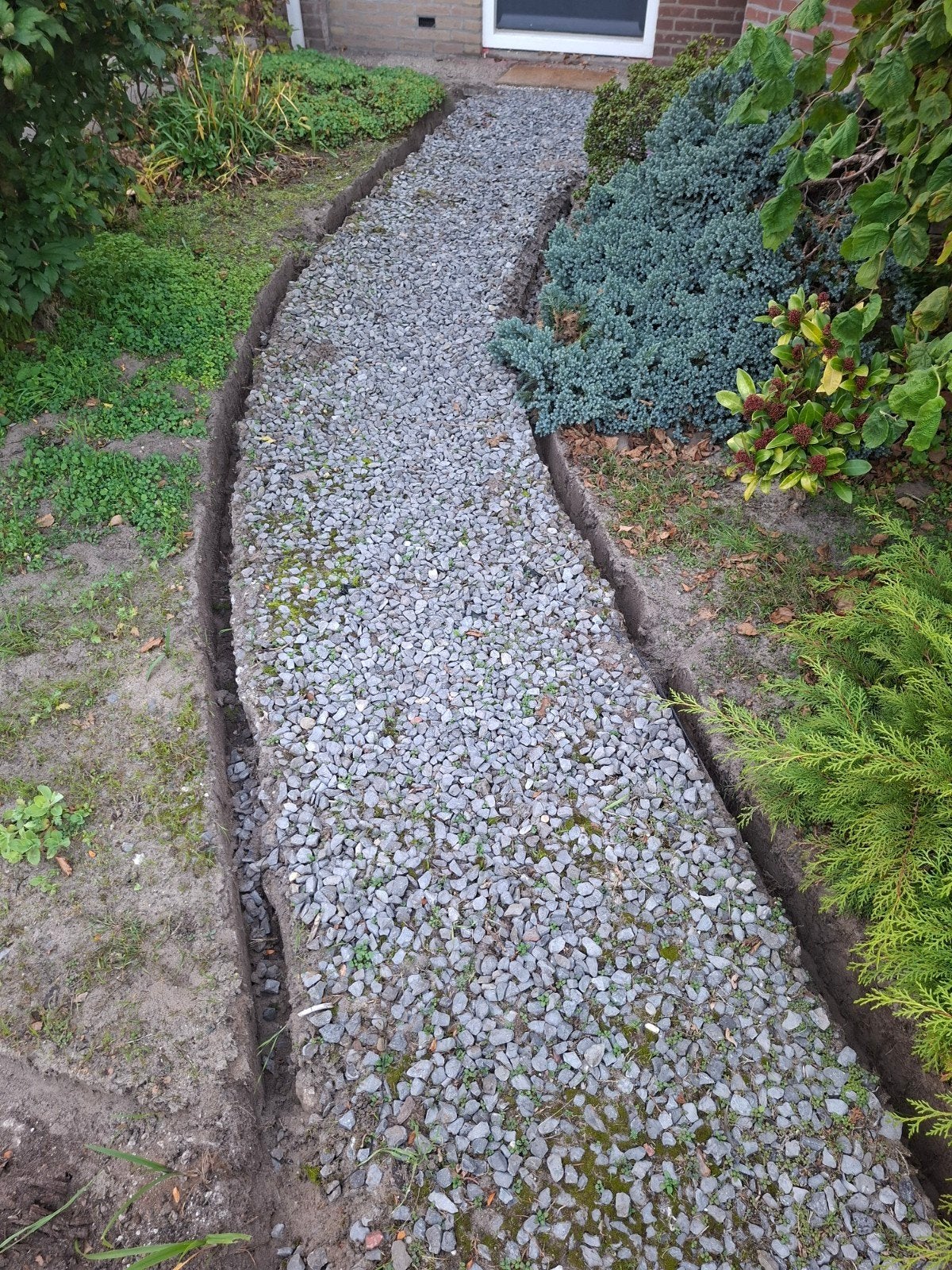 Grijs grind voor tuinpad of decoratie, Ophalen, Gebruikt, Grijs, Grind