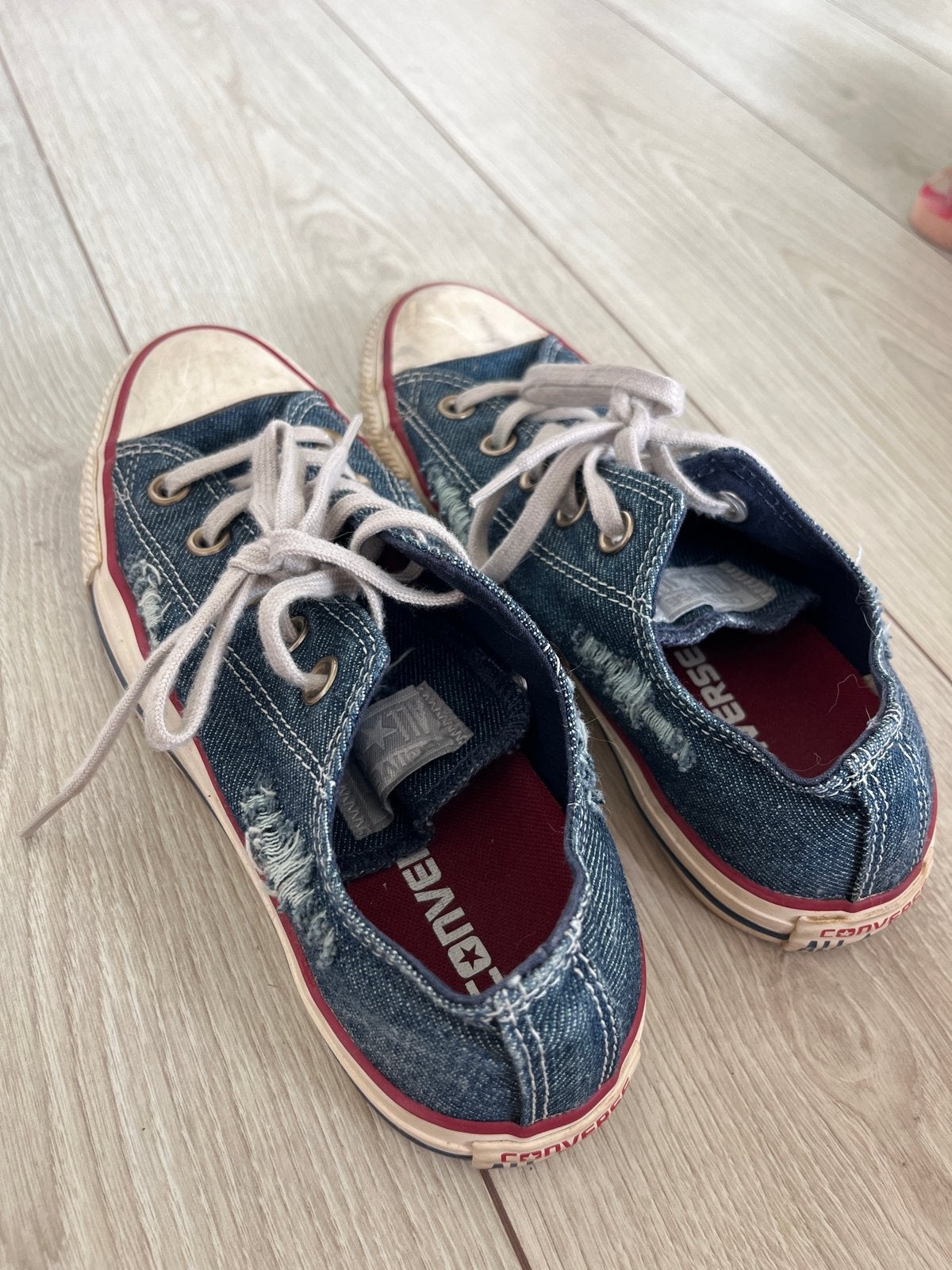 Converse All Stars spijkerstof sneakers - maat 36,5, Kleding | Dames, Schoenen, Ophalen, Gedragen, Blauw, Sneakers of Gympen