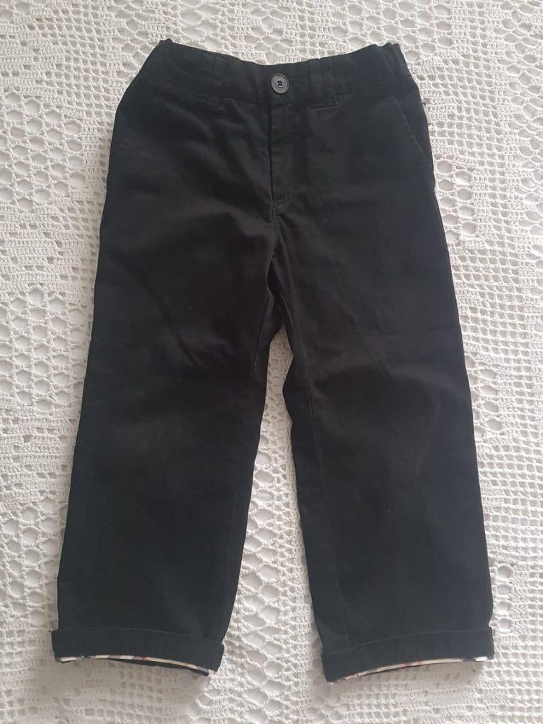 Burberry zwarte broek 104, Kinderen en Baby's, Kinderkleding | Maat 104, Ophalen of Verzenden, Zo goed als nieuw, Jongen of Meisje