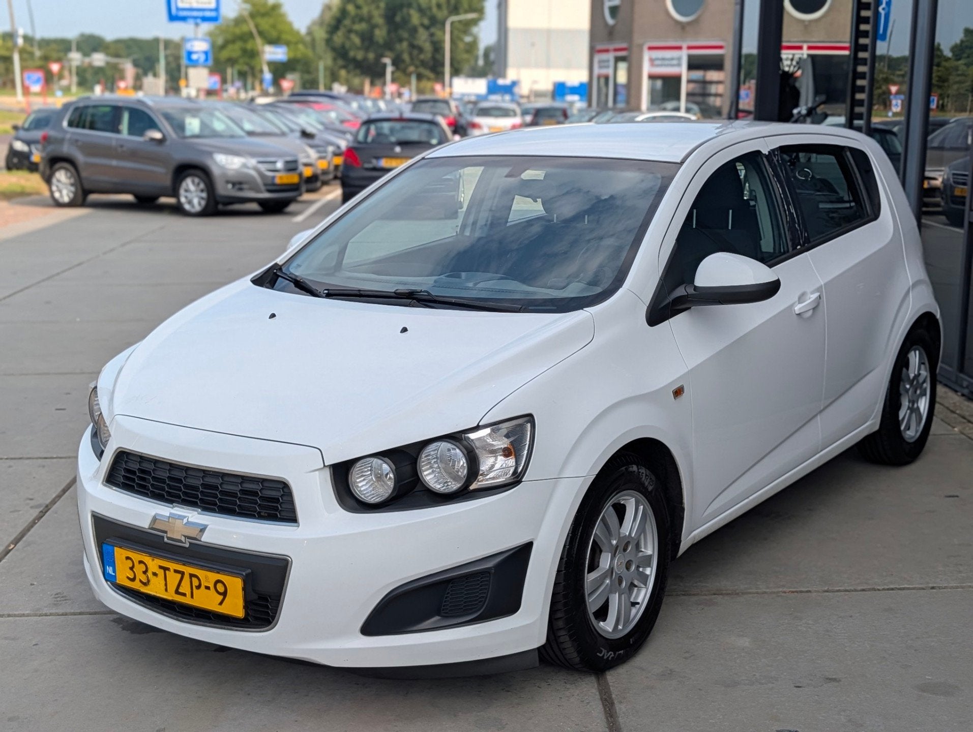 Chevrolet Aveo 1.3D LT Airco - Electr Ramen -, Euro 5, Gebruikt, Wit, Origineel Nederlands