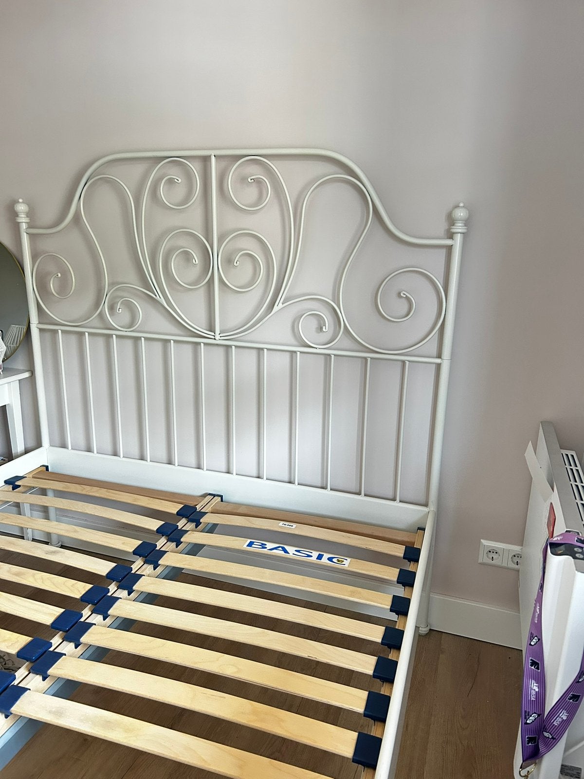 IKEA bed, Ophalen, Gebruikt, Wit, 140 cm
