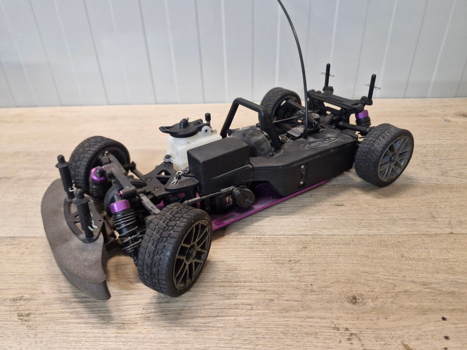 hpi rs4 1speed 1/10 chassis, Ophalen of Verzenden, Gebruikt, Nitro, Auto onroad