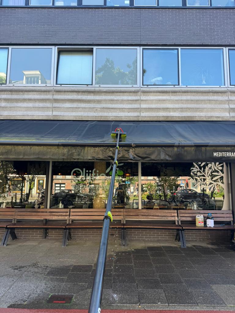 Zonnenschermen reiniging parasol terras, 33 - 40 uur, Starter, Overige vormen