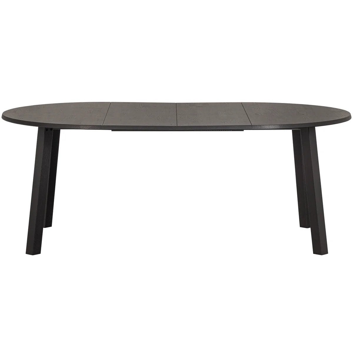 Foto 4 van Woood uitschuifbare eettafel rond eiken blacknight