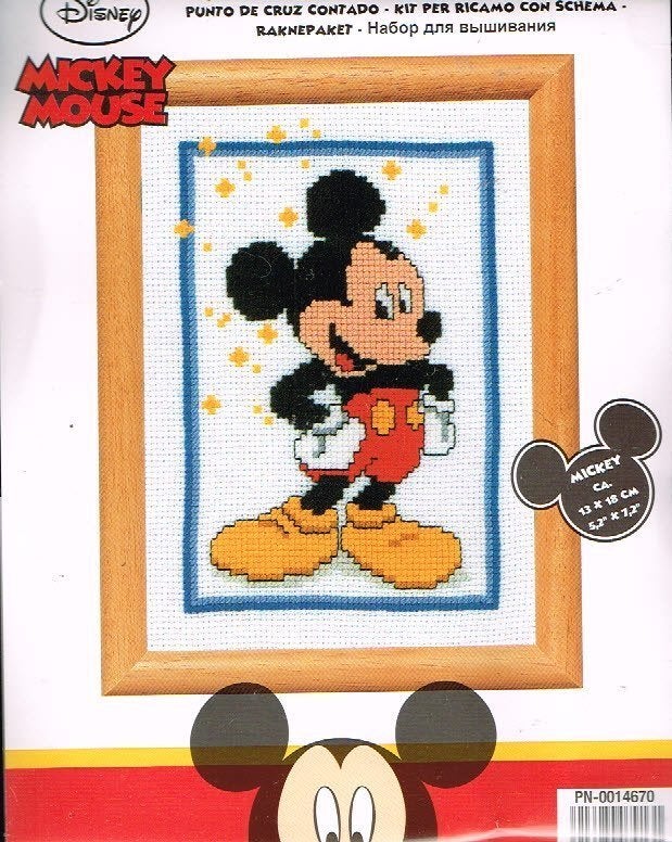 Cado disney borduurpakket, MICKEY MOUSE op=op, Ophalen of Verzenden, Nieuw, Handborduren, Borduurpakket